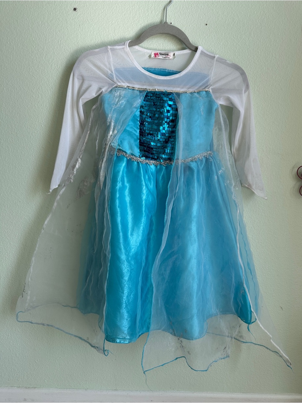 Elsa Inspired Sparkly Blue ICE Princess Dress Euro size 130 or US 7-8